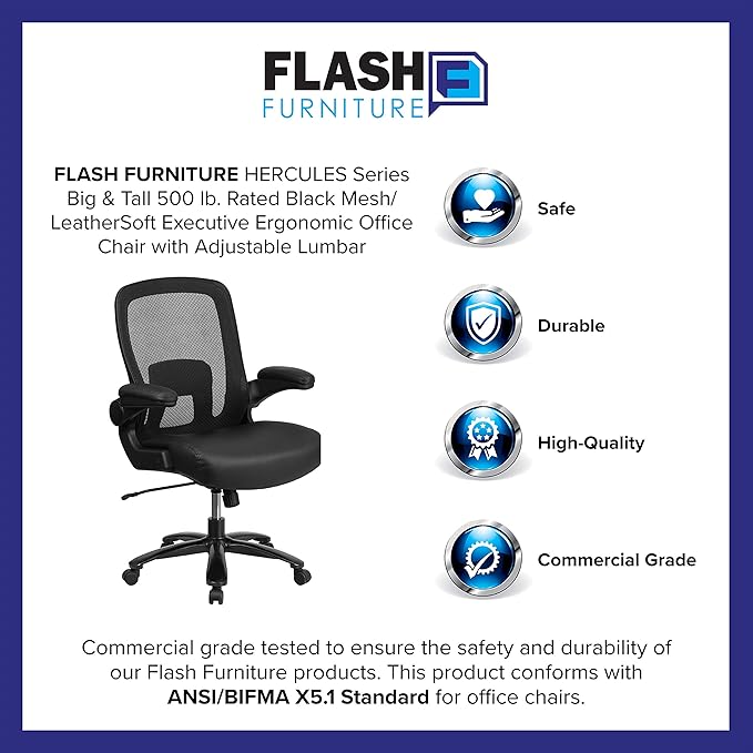 Flash Furniture Big & Tall Swivel Office and Gaming Chair - Image 11