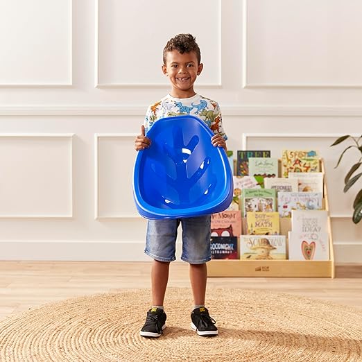 ECR4Kids Plastic Leaf Scoop Floor Rocker Seat, Classroom Furniture - Image 9