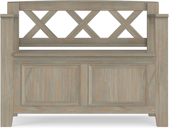 SIMPLIHOME Amherst Entryway Storage Bench - Image 6