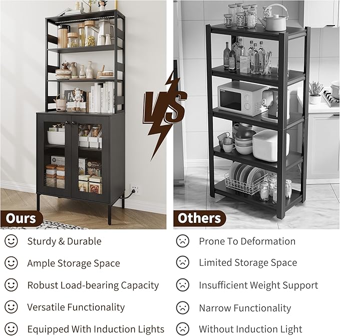 IDEALHOUSE 67Inch Bakers Rack - Image 5