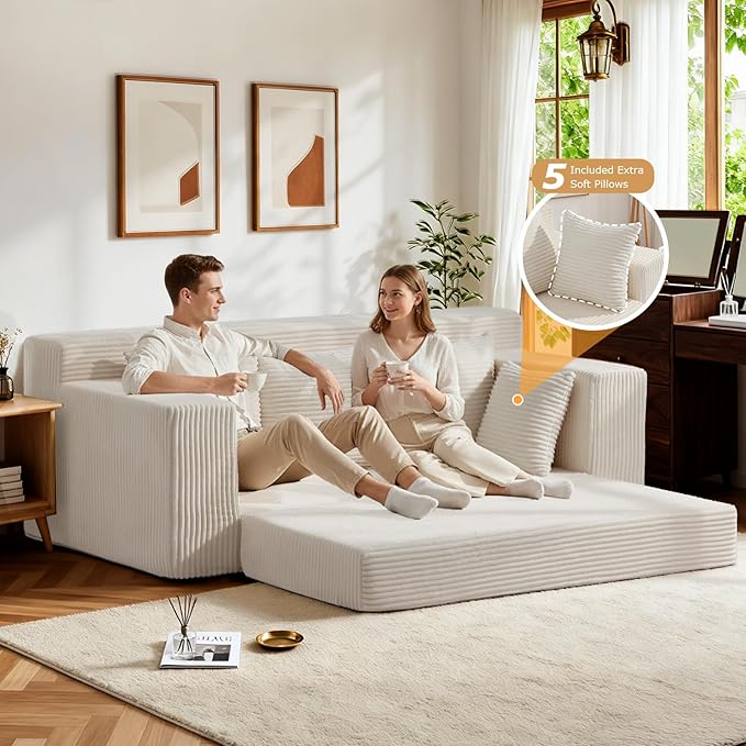 Boneless Couch 70 inch, 3 Seater Couch - Image 4