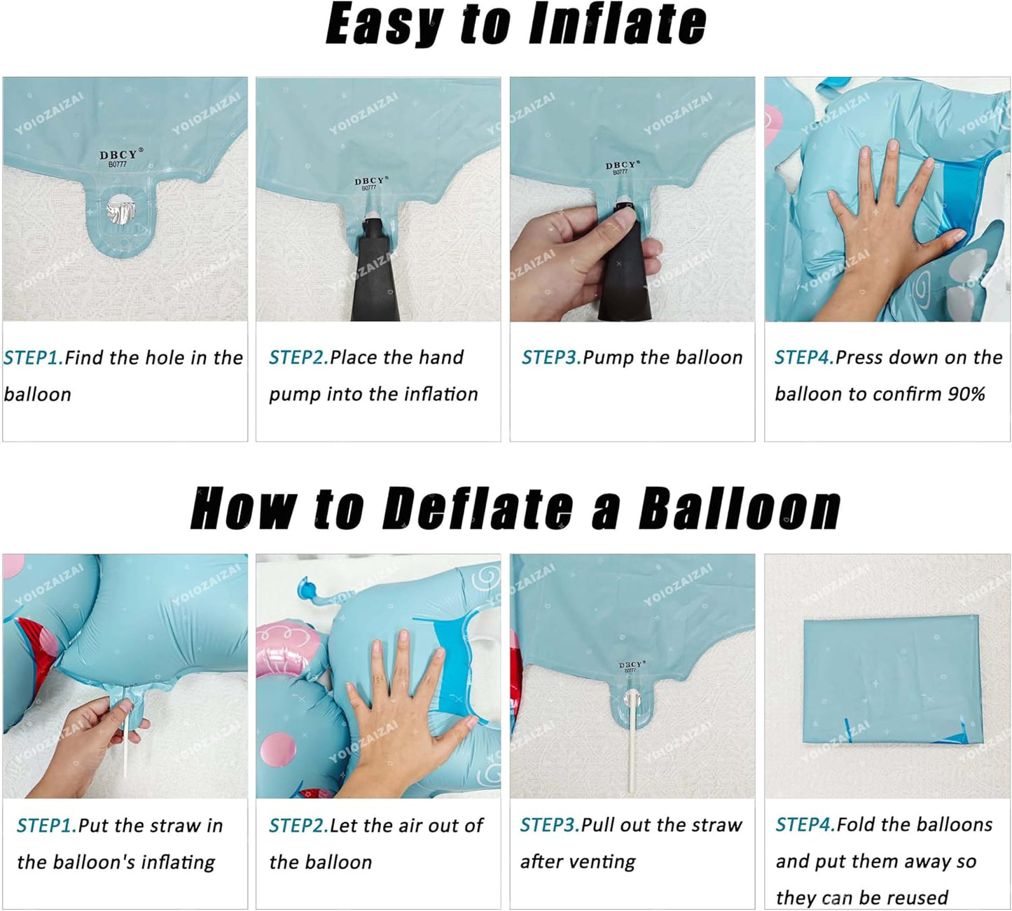 2PCS Matte self-standing elephant animal balloon 3D Jungle Large Elephant Foil Balloons For Kids safari themed birthday party gender indication baby shower Decor supplies white