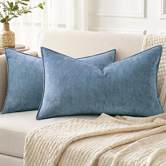 decorUhome Summer Couch Throw Pillow Covers 12x20 Set of 2, Decorative Soft by decorUhome