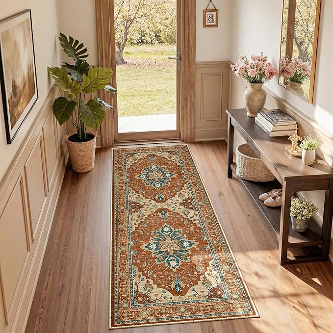 RELEANY Area Rugs 2'x6' Runner Rug Non Slip Washable by RELEANY