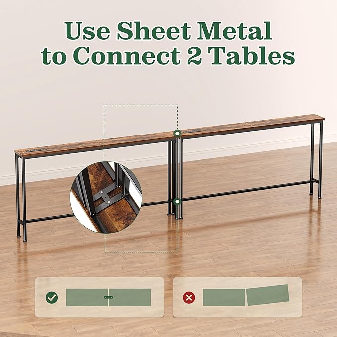 SUPERJARE 51.2 Inch Sofa Table - Image 9