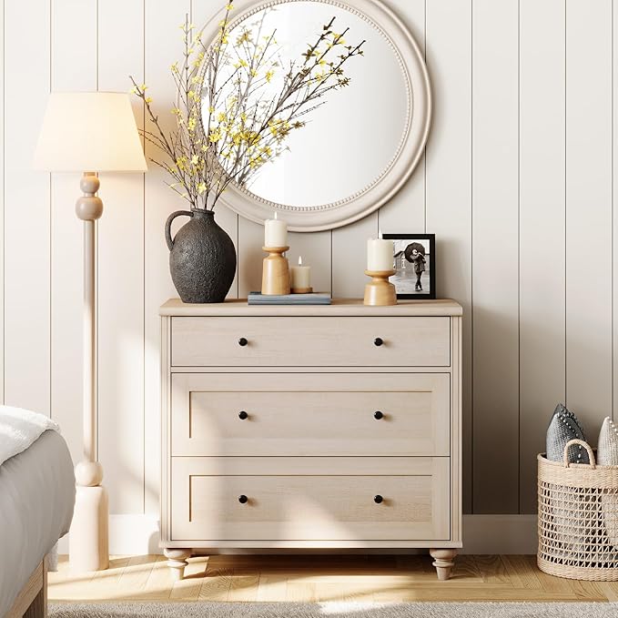 WAMPAT Farmhouse Nightstand - Image 3
