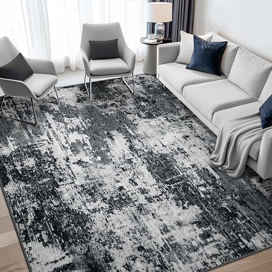 RELEANY Washable Area Rugs7'x9' Non-Slip Modern Abstract Soft by RELEANY
