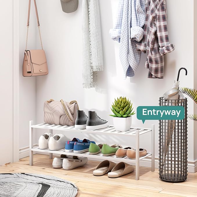viewcare Long Shoe Rack for Entryway, Shoe Organizer for Hallway Closet - Image 3