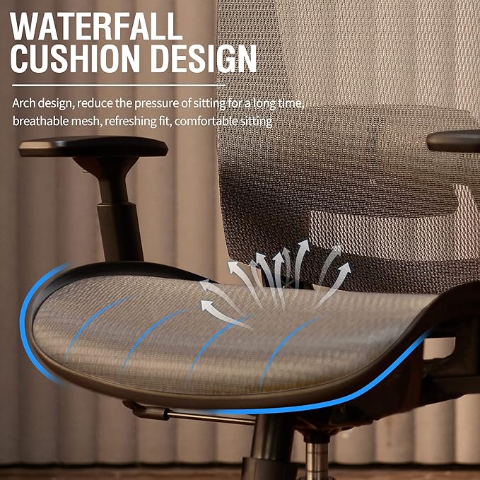 ELABEST T96 Mesh Office Chair, Ergonomic Computer Desk Chair, Sturdy Task - Image 9