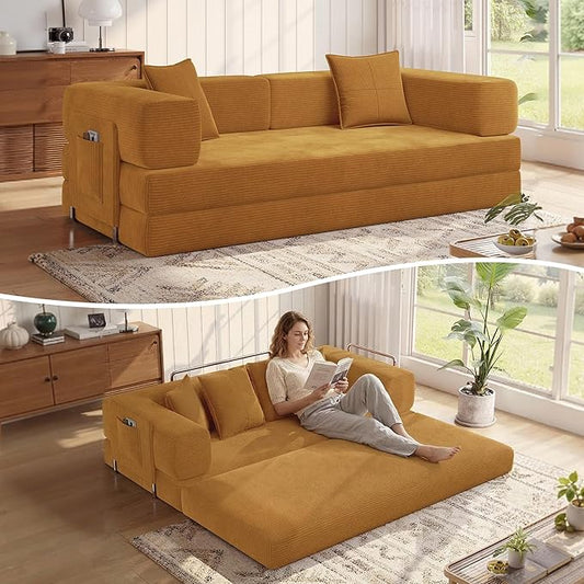 MoonSpeak 78.8''Sleeper Couch Bed by MoonSpeak