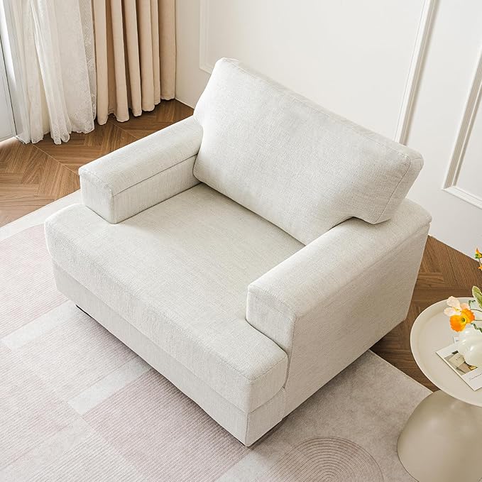 Oversized Accent Chair with Armrest Organizer, Comfy Living Room Chairs with - Image 3