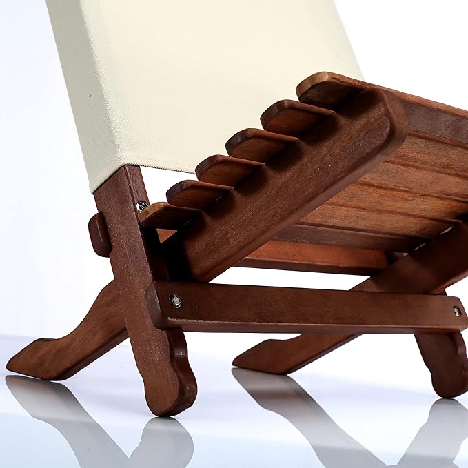BYER OF MAINE Pangean Lounger Chair – Portable, Lightweight, Foldable Wood and - Image 4