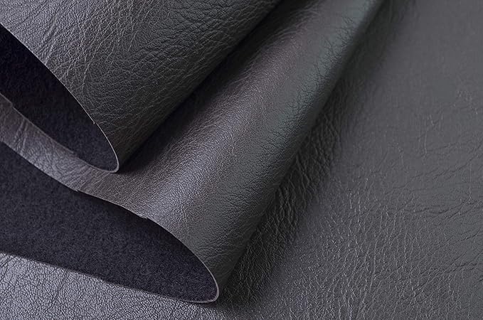 Wento Thick 3 Yard Faux Leather Fabric Soft Skin Grain PU Leather - Image 2