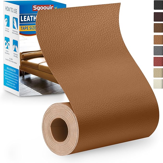 Leather Repair Patch Tape Kit, Vinyl Leather Repair Kit by Sgooyir