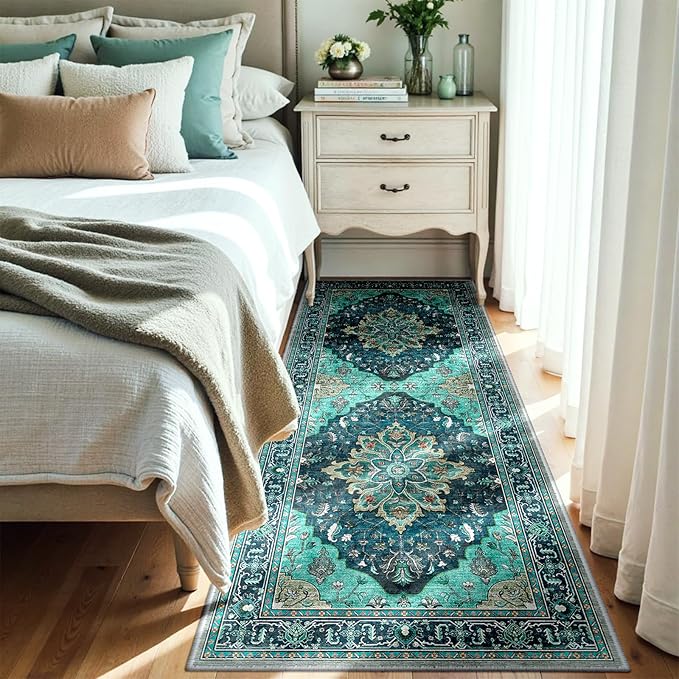 RELEANY Area Rugs 3'x6' Runner Rug Non Slip Washable - Image 2