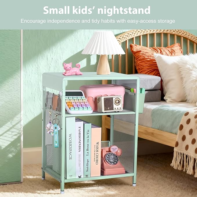 ECOLOVI Kids Nightstand 19in High - Image 3
