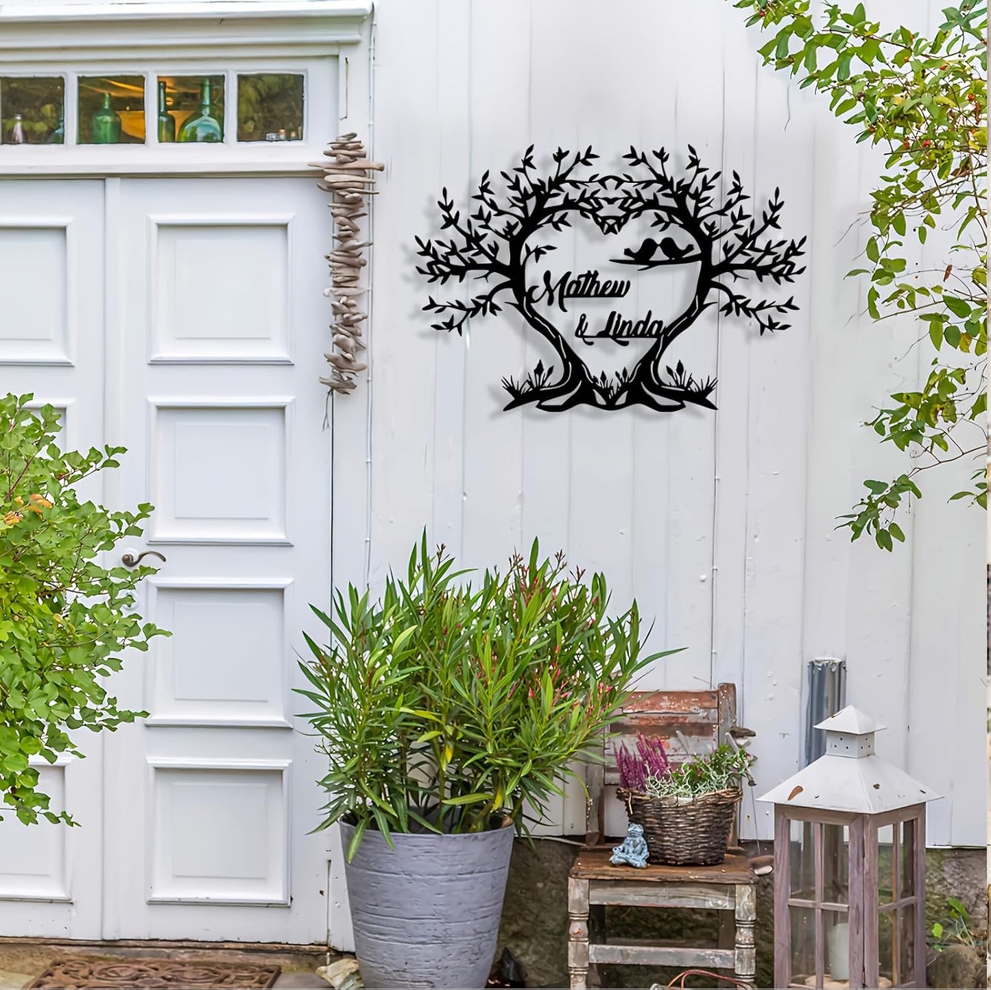 Personalized Tree of Life Metal Sign Wall Art Decor, Custom Wedding Gifts for Couples, Custom Family Name Sign, Christmas Valentine's Day Housewarming Gifts