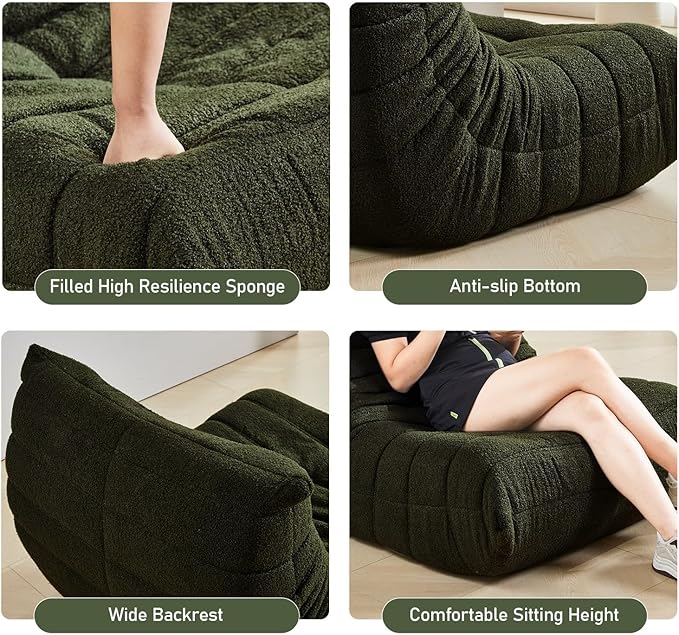 Bean Bag Chair, Fireside Chair Bean Bag Sofa Large Bean Bag Chair - Image 6
