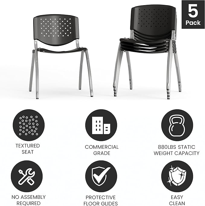 Flash Furniture Hercules Series Plastic Contoured Lobby Chairs - Image 5