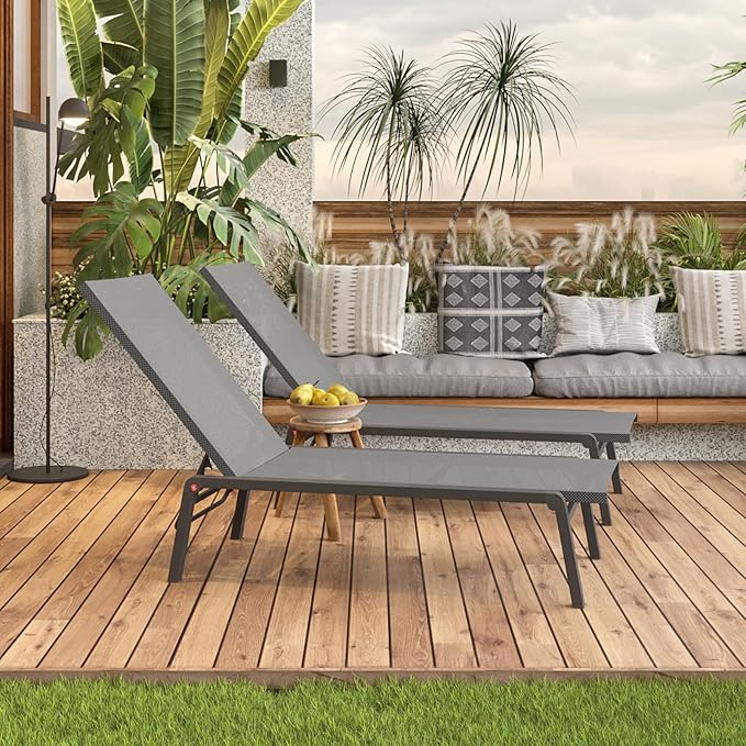 Patio Chaise Lounge Set of 2 - Image 7