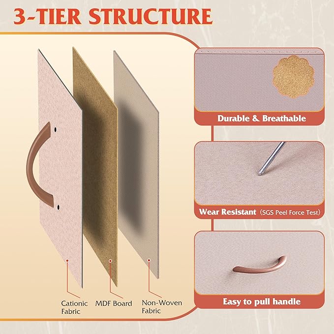 WLIVE 9-Drawer Dresser, Fabric Storage Tower - Image 6
