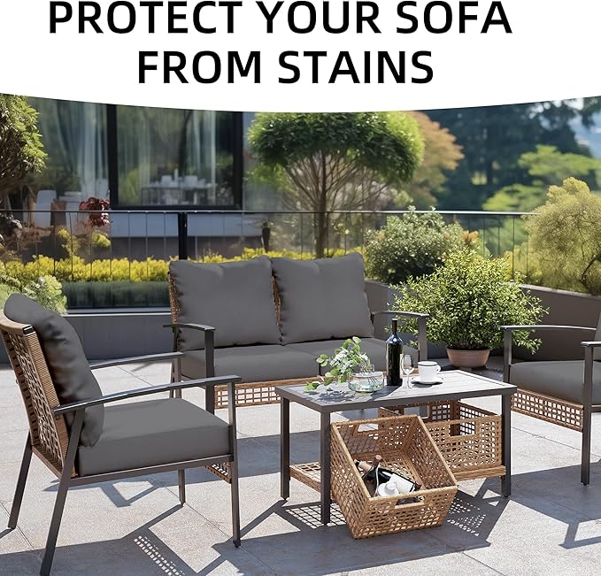 Outdoor Cushion Covers Set, Replacement - Image 4