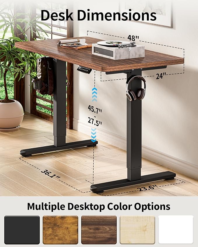 BIZUM Standing Desk Electric Adjustable Computer Desk-Stand up Desk Office - Image 3