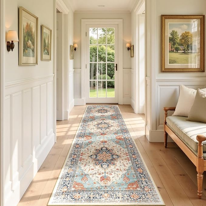 RELEANY Area Rugs 3'x9' Runner Rug Non Slip Washable - Image 2