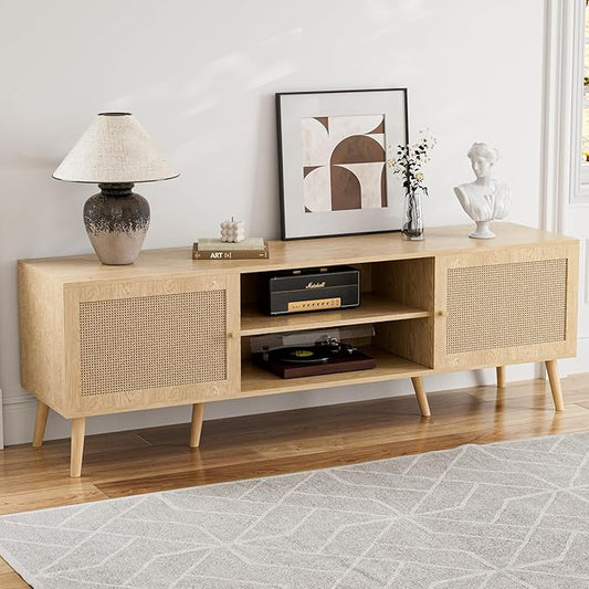 ZttRiee TV Stand for TVs up to 65'', Entertainment Center by ZttRiee