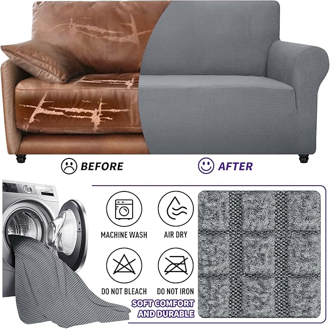 ZNSAYOTX Super Stretch Chair Slipcover Universal Sofa Chair Covers - Image 7