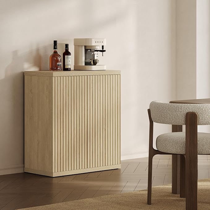 SICOTAS Buffet Cabinet with Storage Accent Sideboard Modern Credenza with Doors - Image 8