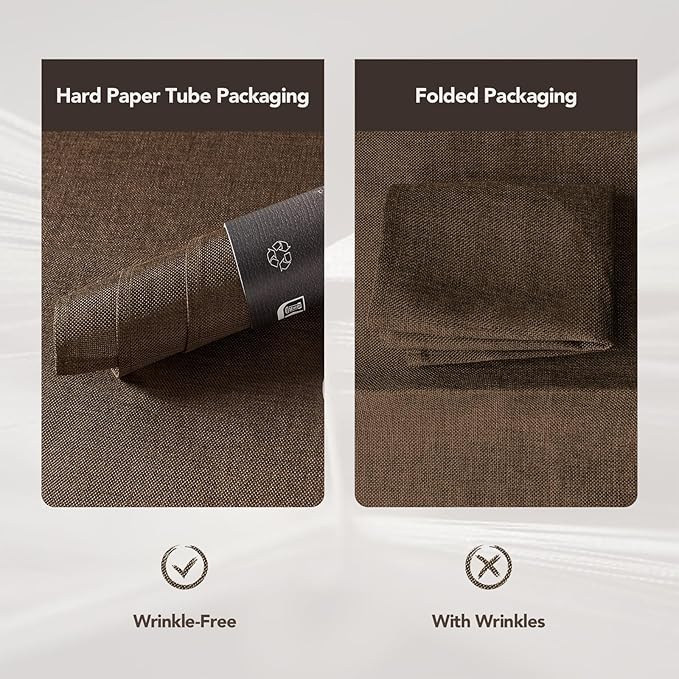 BALCONY & FALCON Faux Linen Placemats Set of 4 Washable Place Mats Heat - Image 6