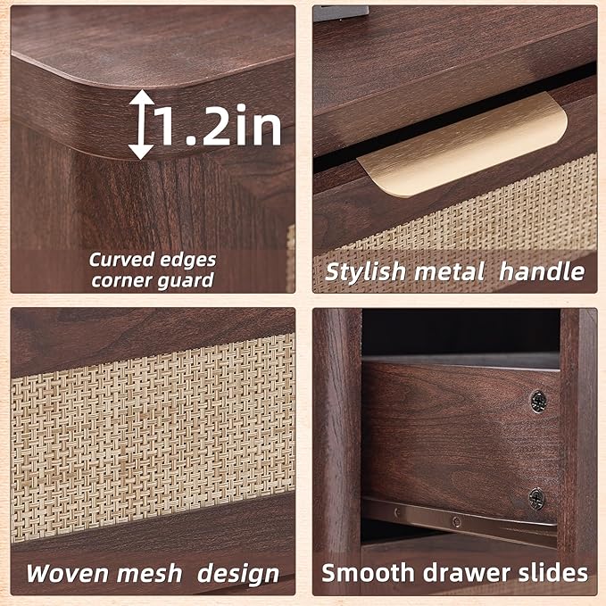 LEYAOYAO Rattan Night Stand - Image 5