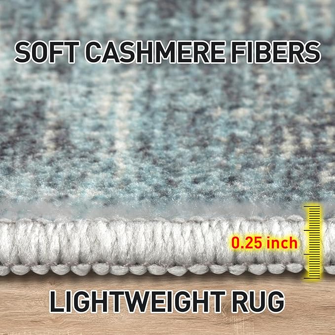 10x14 Area Rugs Washable Rug: Modern Abstract Living Room Rug Soft Anti-Skid - Image 8