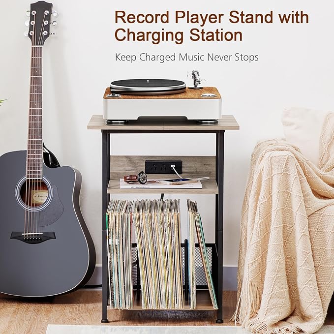 AMHANCIBLE Record Player Stand - Image 2