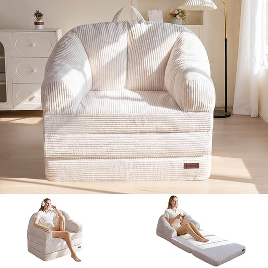 MAXYOYO Folding Sofa Bed with Backrest, Boneless Fold Out Couch Bed with Handle by MAXYOYO