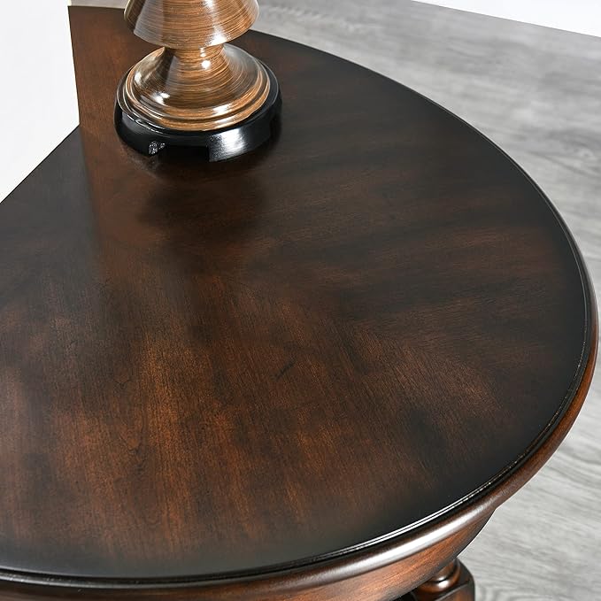 LEEMTORIG Oval Round End Table - Image 6