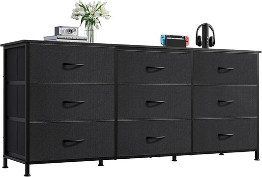 WLIVE 54''W Dresser for Bedroom, 65 inch TV, Wide Chest of Drawers by WLIVE