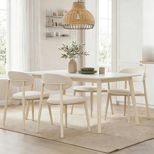 UVV Dining Chairs Set of 4, Metal Kitchen Chairs by UVVLivetheQualityLife