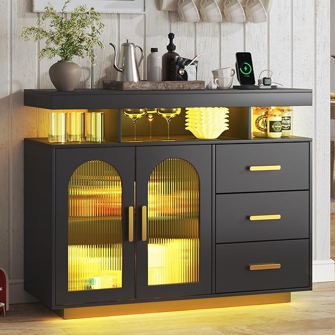 HNEBC LED Sideboard Buffet by HNEBC