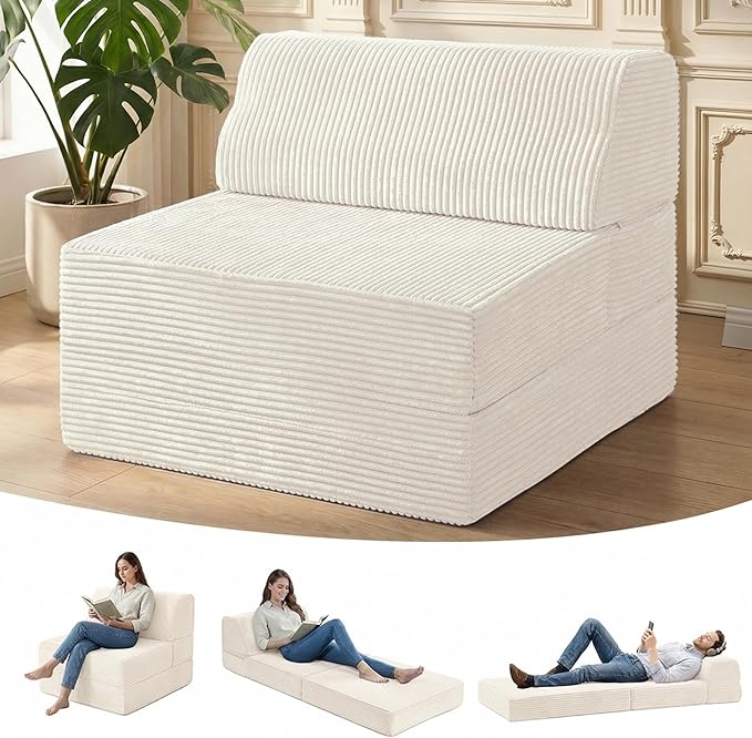 Kasunpul Folding Sofa Bed with Pillow, Memory Foam Fold Out Chair Bed, by KASUNPULGIVEYOUANEWLIFE