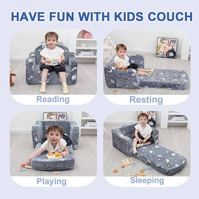 Airpanda Comfy Toddler Couch and Chair - Image 7