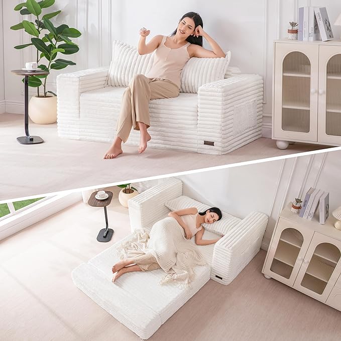 MAXYOYO Convertible Sofa Bed, 2 in 1 Folding Couch Bed by MAXYOYO