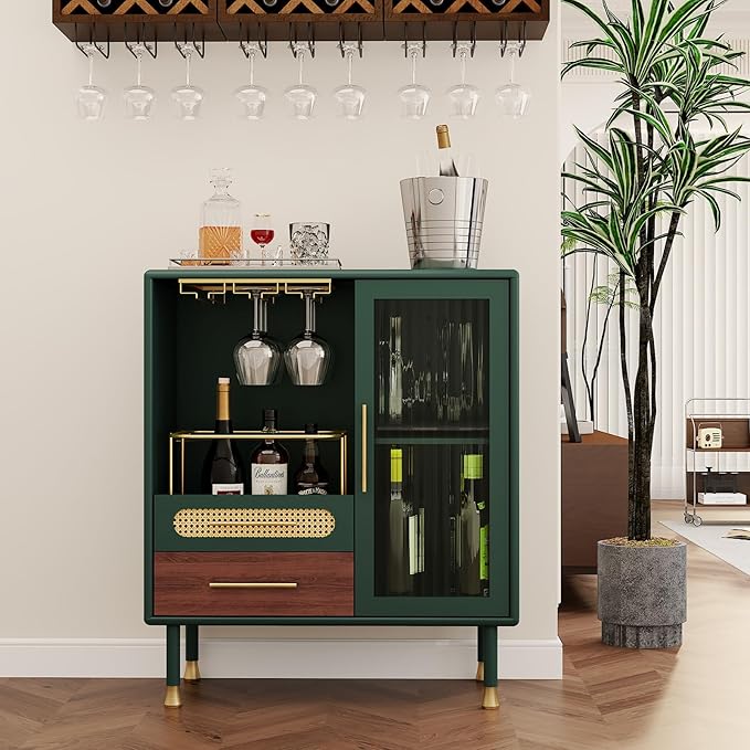 ARTPOWER Modern Coffee Bar Cabinet - Image 4