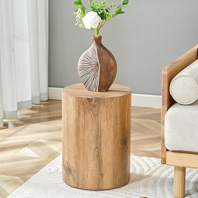 11.8'' Boho Cylinder Side Table by KTRolster