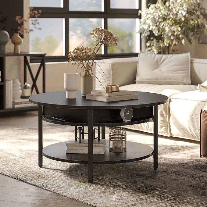 FABATO Round Lift Top Coffee Table - Image 4