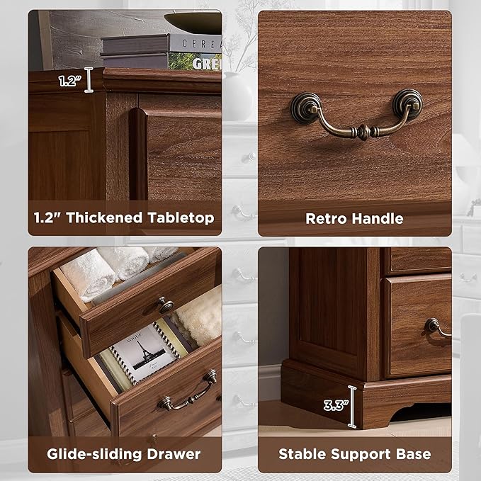T4TREAM 48" Tall Drawers Dresser Chests - Image 4
