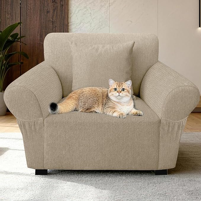 Armchair Slipcover with 1 Pillow Cover - Image 7