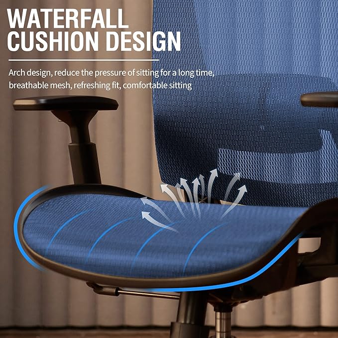 ELABEST Mesh Office Chair, Ergonomic Computer Desk Chair, Sturdy Task Chair- - Image 9