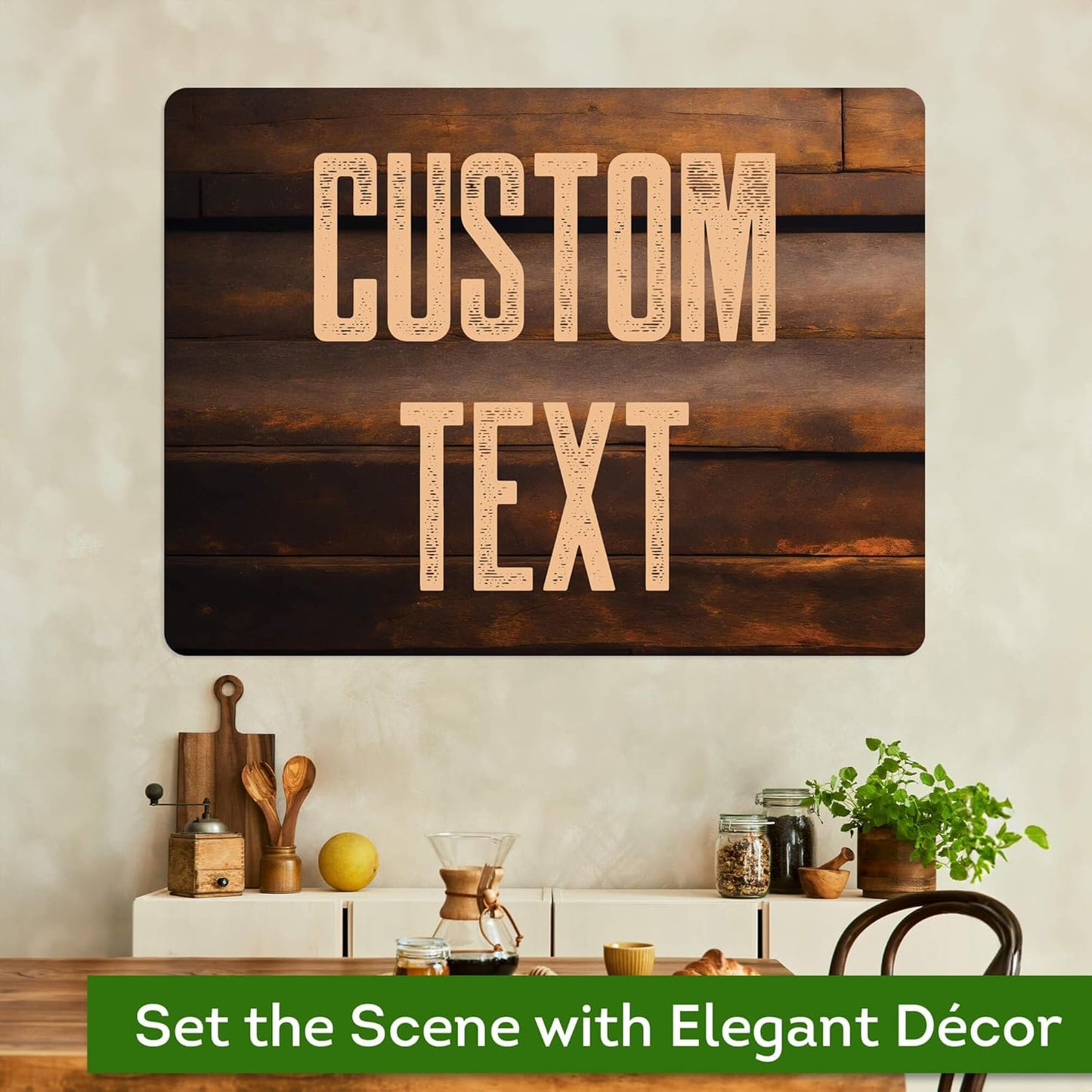 Custom Sign, Custom Street Sign, 11 Font Colors, 13 Font Styles, 4 Hole Options, 22 Sizes, 36x48 Inches, Rust Free DiBound, Fade Resistant, Made in USA by My Sign Center (Vintage Wood)